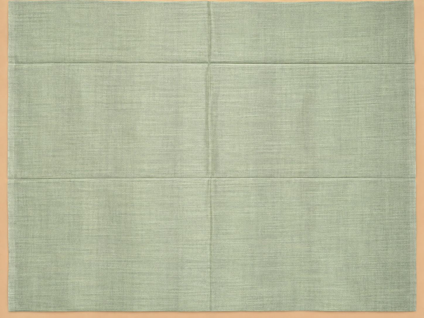 Mint Green Pure Cotton Saree with Floral Printed Borders